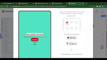 Space Weight Calculator App in Thunkable || Thunkable tutorial for beginner || Thunkable Projects