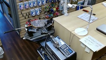 Time Lapse: How to String a Yonex Isometric 75 MF LT Badminton Racquet (Vanderzande)