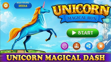 Unicorn Dash 🦄✨ | Colorful Endless Run Full Gameplay | Android Game 2025