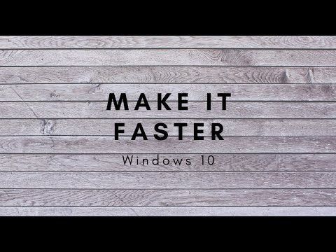 make windows faster make windows faster