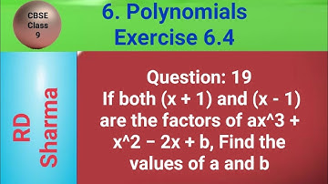 If both (x + 1) and (x - 1) are the factors of ax^3 + x^2 − 2x + b, Find the values of a and b