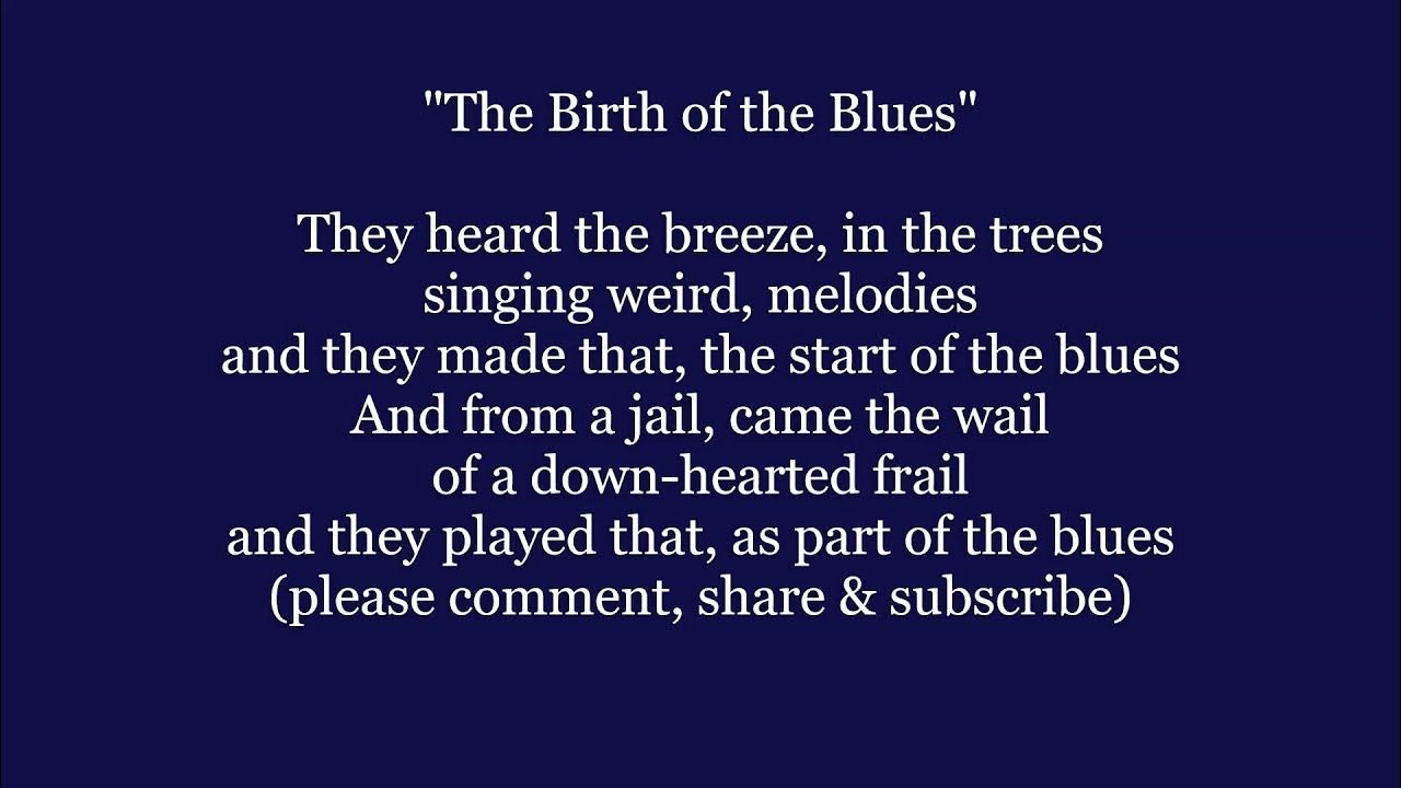 BIRTH OF THE BLUES Lyrics Words text trending Sinatra Bing style sing along song music BIRTH OF THE BLUES Lyrics Words text trending Sinatra Bing style sing along song music