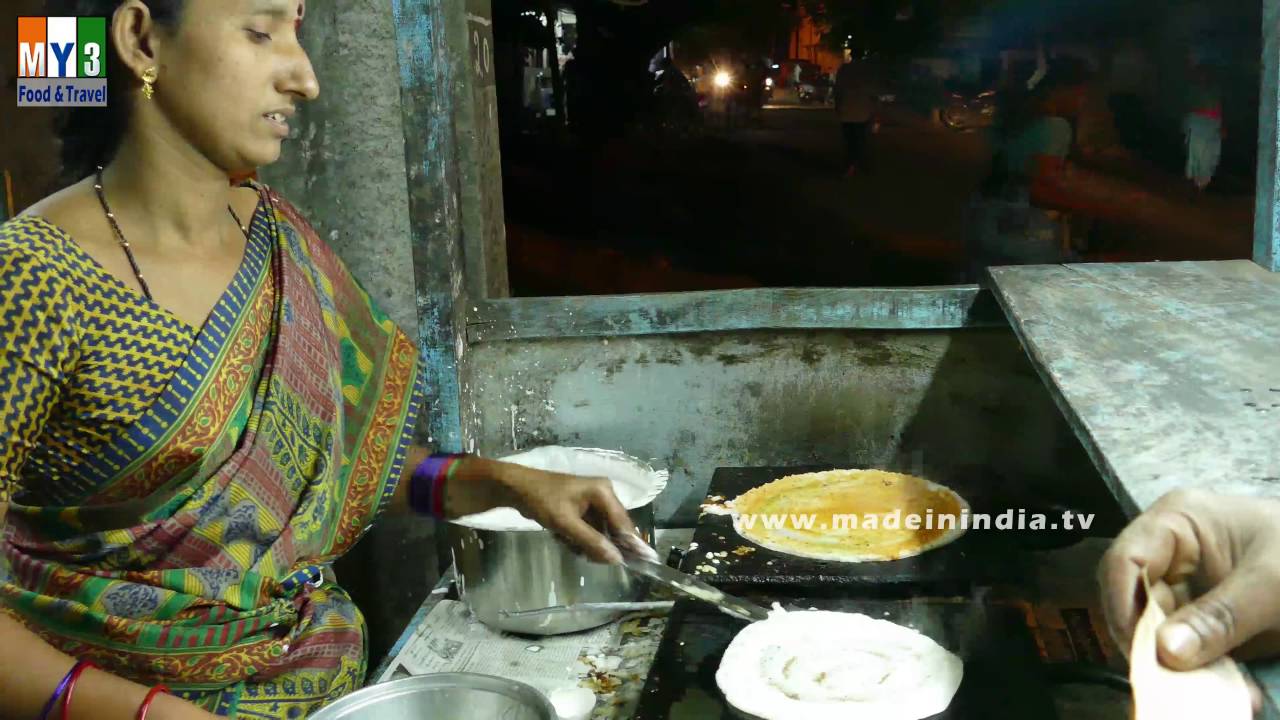 Plain Dosa Recipe - How to Make Dosa | ANDHRA STREET FOODS | STREET FOODS IN INDIA street food