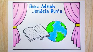 Cara membuat poster pendidikan yang mudah dan bagus #donistudio