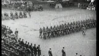 Troops Reviewed In Paris 1916