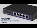 Trendnet 5port unmanaged 25g switch  tegs350