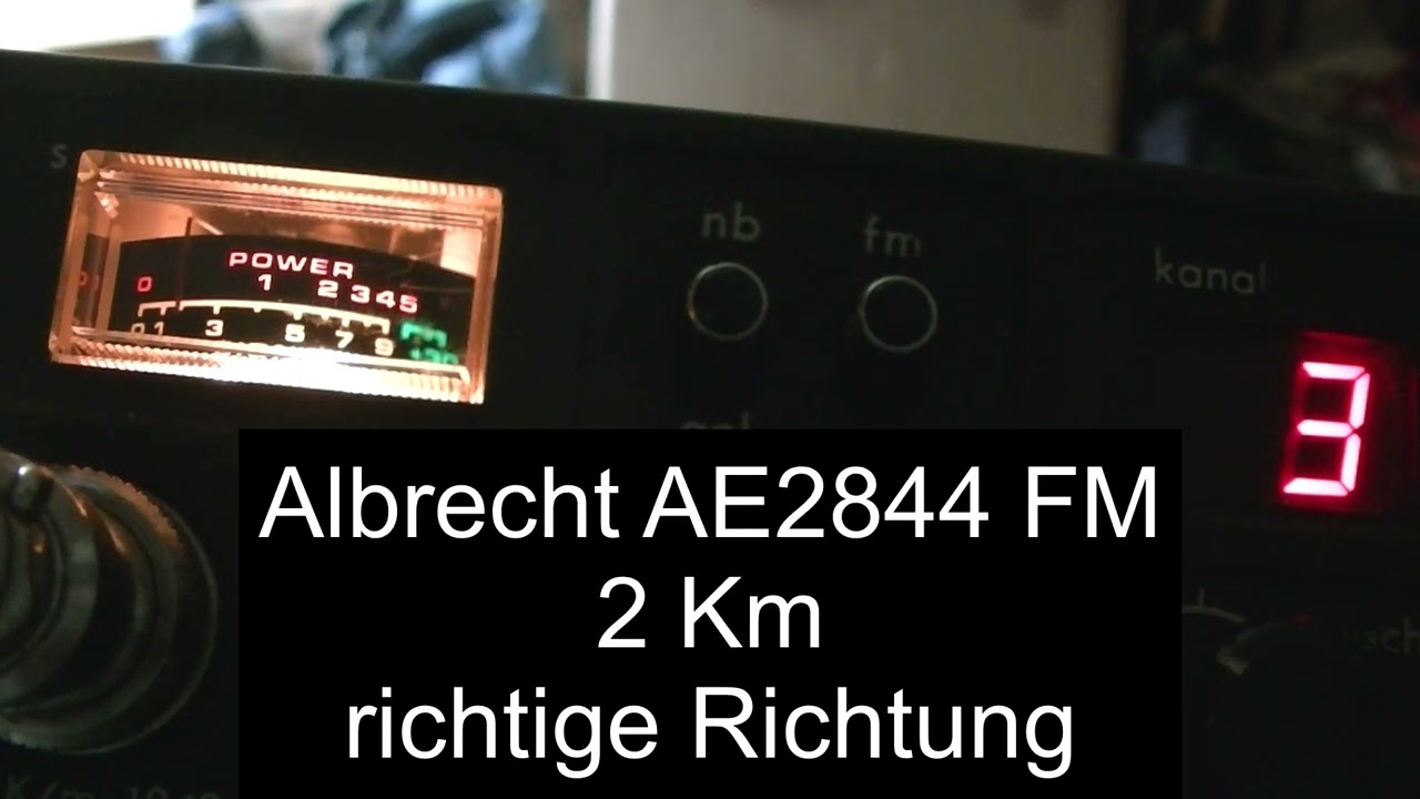 CB Handfunkgerät Test 1 Km 2 Km Albrecht AE2844 Team Maxi 9040 - eflose 