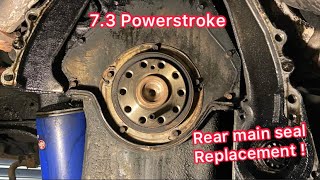 Famous Replacing the rear main seal on a 7.3 Powerstroke Wealth