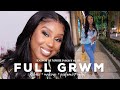 FULL GRWM: END OF SUMMER (NIGHT OUT)| HAIR + MAKEUP + PERFUME + OUTFIT| NADULA HAIR