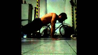 15 to 0 push ups 5 sec hold
