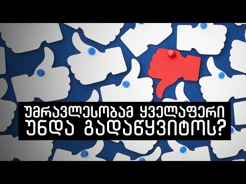უმრავლესობამ ყველაფერი უნდა გადაწყვიტოს?