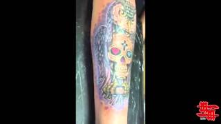 2015. Owl & Sugar skull