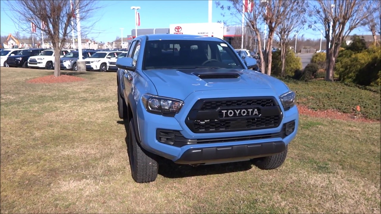 2018 Toyota Tacoma TRD PRO in Cavalry Blue - YouTube