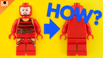 Lego Removing Prints Minifigure (Tutorial)