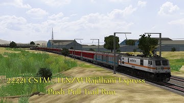 MUMBAI RAJDHANI Express in MSTS Openrails || Push - Pull Trail Run || Twin Ajni Wap7 🔥🔥