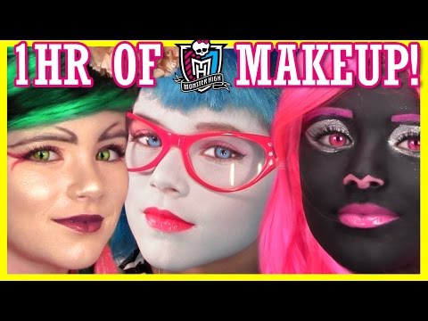 1 STUNDE MONSTER HIGH PUPPEN-SCHMINK-TUTORIALS! | Kostüm, Halloween oder Cosplay! | KITTIESMAMA