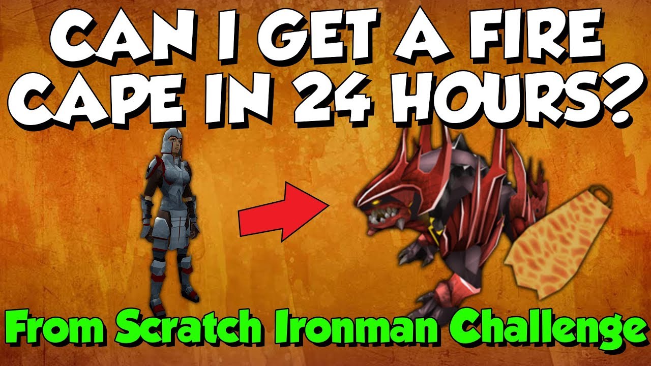 24 Hour Fire Cape - Ironman Challenge! [Runescape 3] Part 1