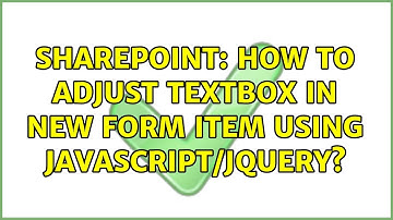 Sharepoint: How to adjust Textbox in New Form Item using JavaScript/JQuery?