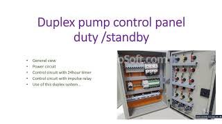 what is DUPLEX PUMP CONTROL PANEL, 24 HR TIMER, IMPULSE RELAY CONTROL