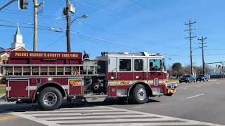 Prince George's County Fire/EMS- Engine 826 (Spare) Responding 