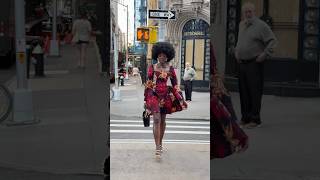 Bringing A Touch Of Africa To The Streets Of New York In My Dress .