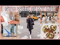 Nyc vlog big life changes apt decor organizing wellness  yoga  healthy  productive lifestyle