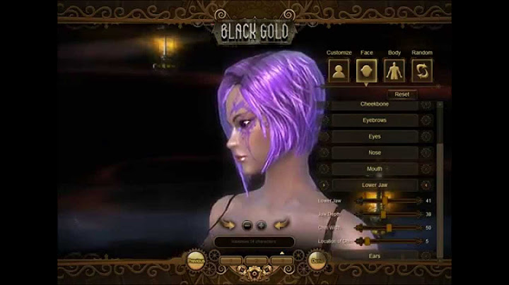 Black Gold Online: All Class/Race models + char creation example