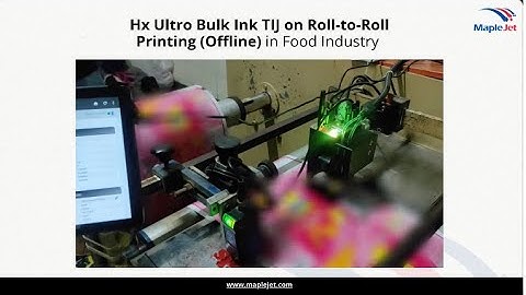 Hx Ultro Bulk Ink TIJ | Roll-to-Roll Offline Printing for Food Packaging