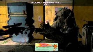 Epic throwing knife kill!