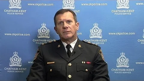 Chief of Police for Chatham-Kent, Dennis Poole, on...