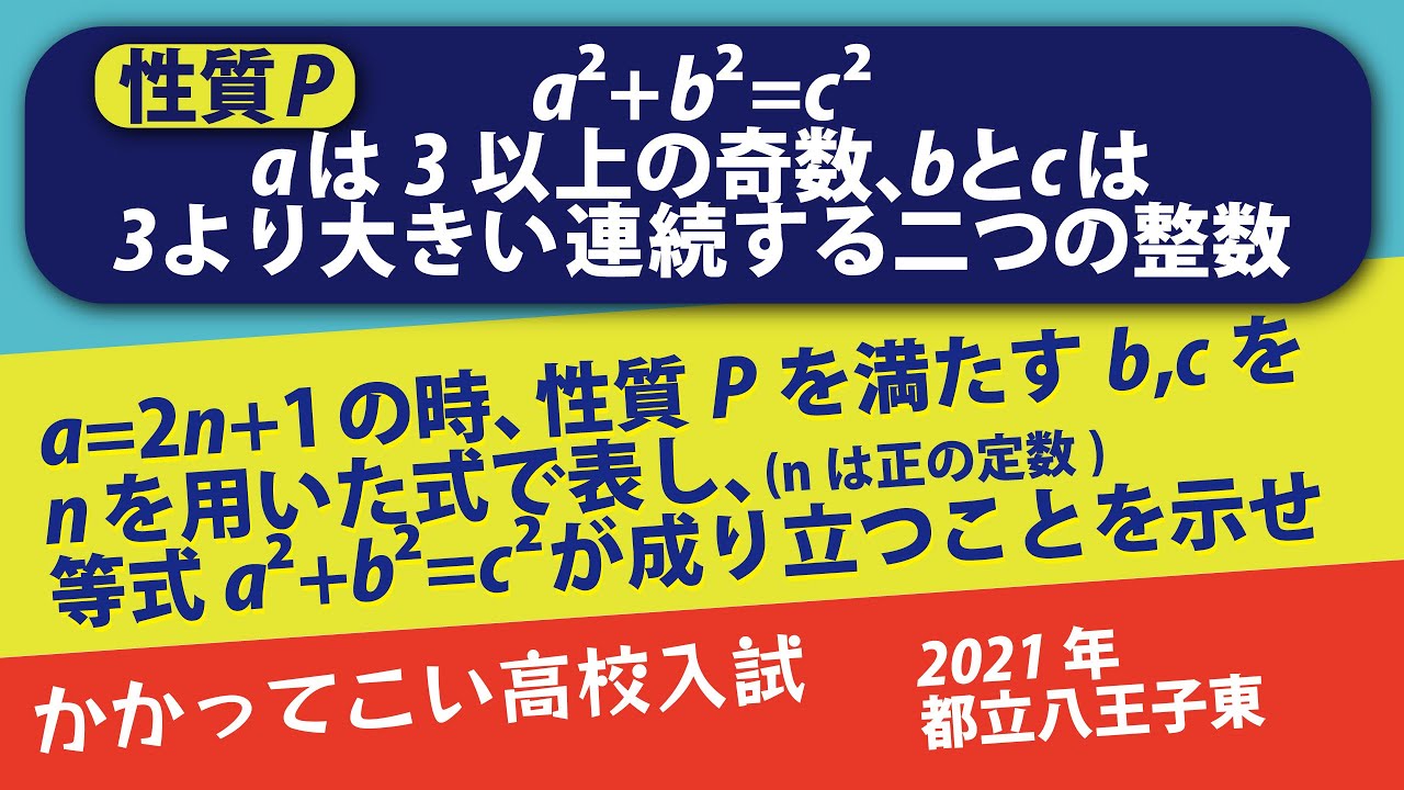限定割引塾講師オリジナル入試数学解説(全問動画付)都立八王子過去問