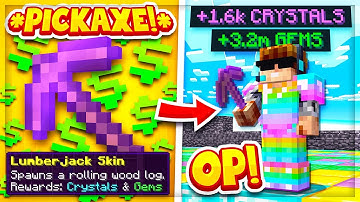 Our FIRST INSANE PICKAXE SKIN in MINECRAFT: PRISONS?! | Minecraft OP PRISON