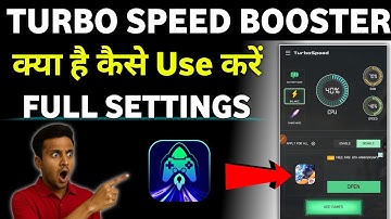 Turbospeed Game Booster | Turbospeed Game Booster Free Fire | Turbospeed Game Booster Bgmi