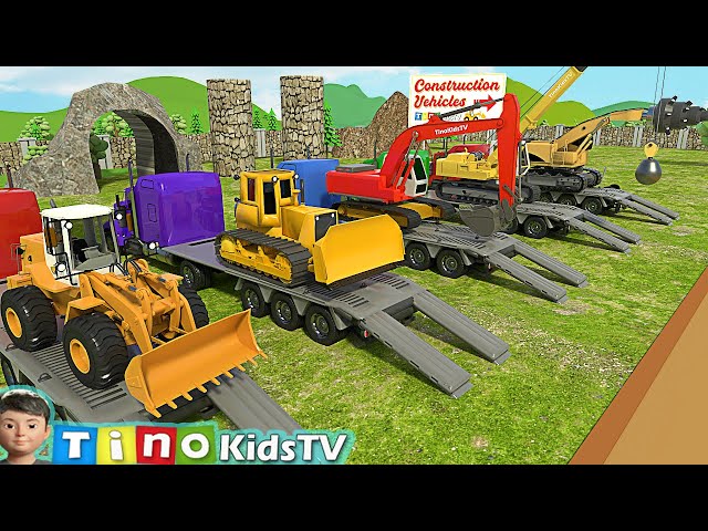 Construction Vehicles Show for Kids | Uses of Roadheader & Other Trucks for Children class=