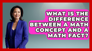 What Is the Difference Between a Math Concept and a Math Fact? - The Friendly Statistician
