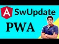 Swupdate in angular  check for update in angular pwa  progressive web apps development