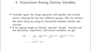 7.4a Interactions involving dummy variables