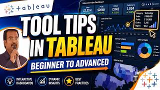 Tool Tips in Tableau Explained | Complete Beginner to Advanced Tutorial