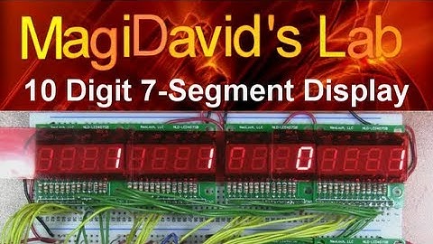 MD Lab: 24 Digit 7-Segment LED Display