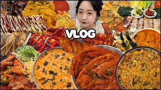 64kg 한식돼지의 나트륨 대폭발 파티!! 통삼겹김치찜, 인스타 치치치치즈너구리, 떡볶이 먹방, 라면 먹방, 매운갈비찜 먹방, 해운대 맛집, 부산찐맛집 먹방브이로그  VLOG screenshot 2