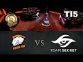 SECRET vs VP - MOST INTENSE GAME - TI5 DOTA 2