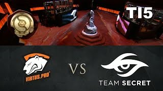 SECRET vs VP  MOST INTENSE GAME  TI5 DOTA 2