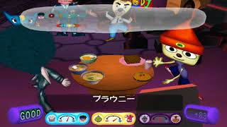 PaRappa and Colonel Noodle in early stages of noodlosis