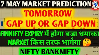 Tuesday 7th May 2024 | Big Gap Sideways | Nifty Bank Nifty Prediction for Tomorrow Finnifty Expiry