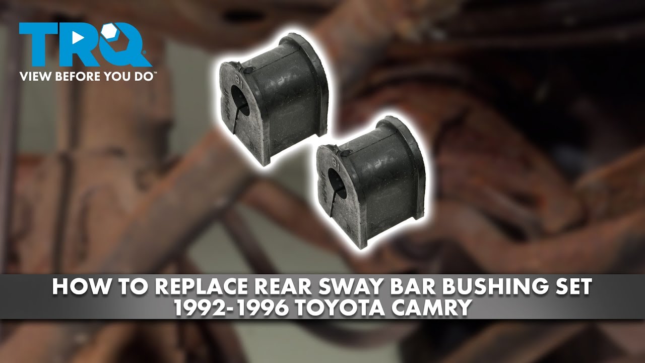 How to Replace Rear Sway Bar Bushing Set 1992-1996 Toyota Camry - YouTube
