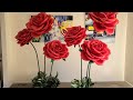 Diy giant large foam roses one week work in 6 minutes january 10 2022