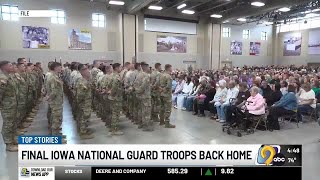 The Iowa National Guard announced the return of the final five soldiers deployed to the U.S. Cent...