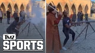 NFL's Barkevious Mingo Fires Cannon In Hungary, Wild Video! | TMZ Sports