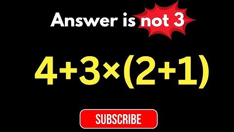 De meeste mensen beantwoorden deze simpele wiskundevraag fout! | Misschien kan 1 op de 10 mensen ...