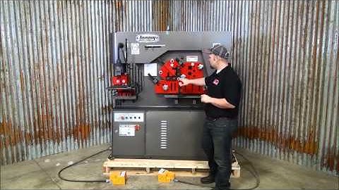 Tommy Industrial Ironworker 101 Ton Iron Worker Metal Punching Shearing Machine